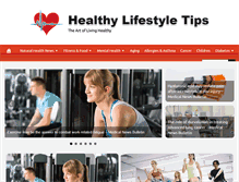 Tablet Screenshot of healthylifestyletips.info